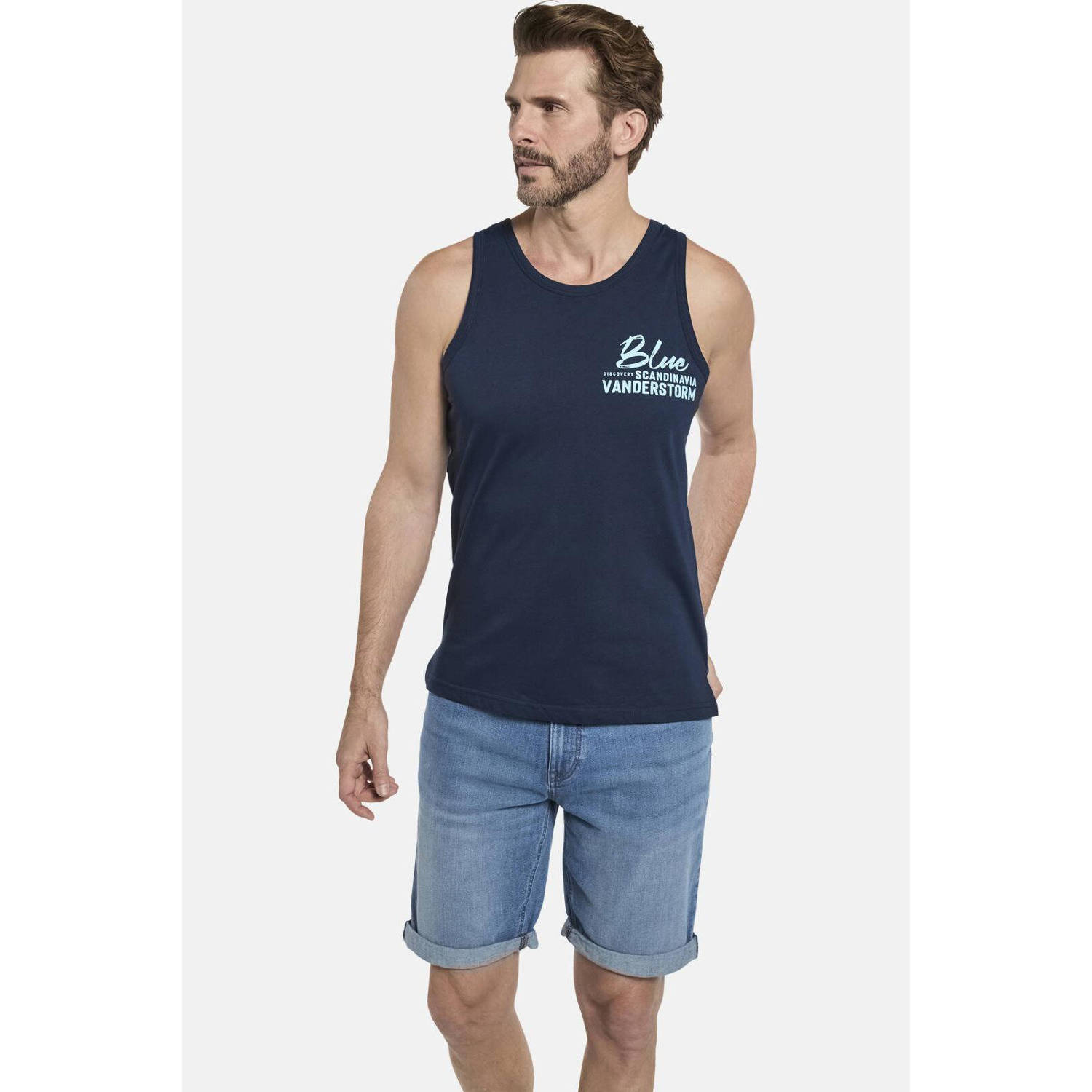 Jan Vanderstorm T-shirt FELTON Plus Size met printopdruk