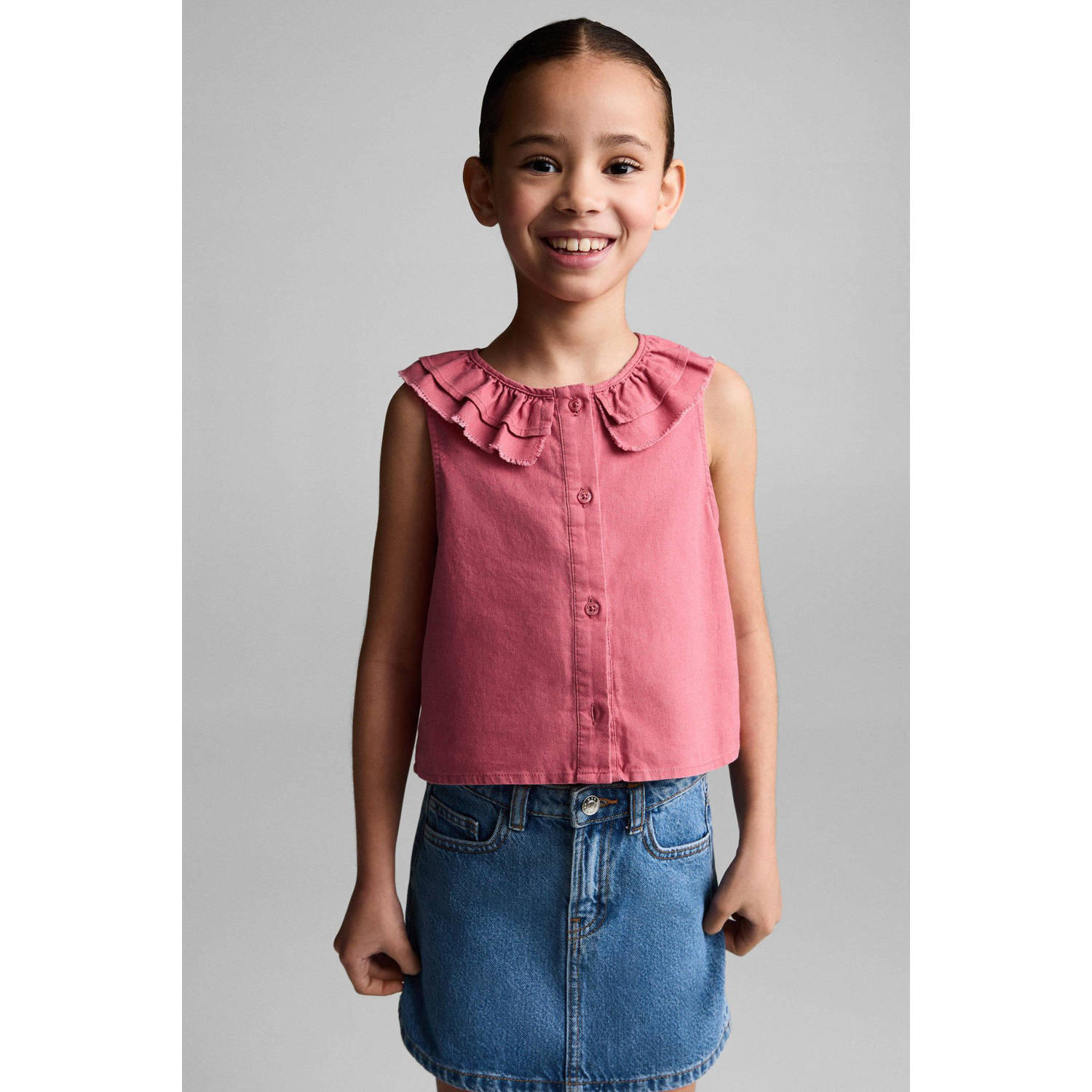 Mango Kids blouse koraal rood