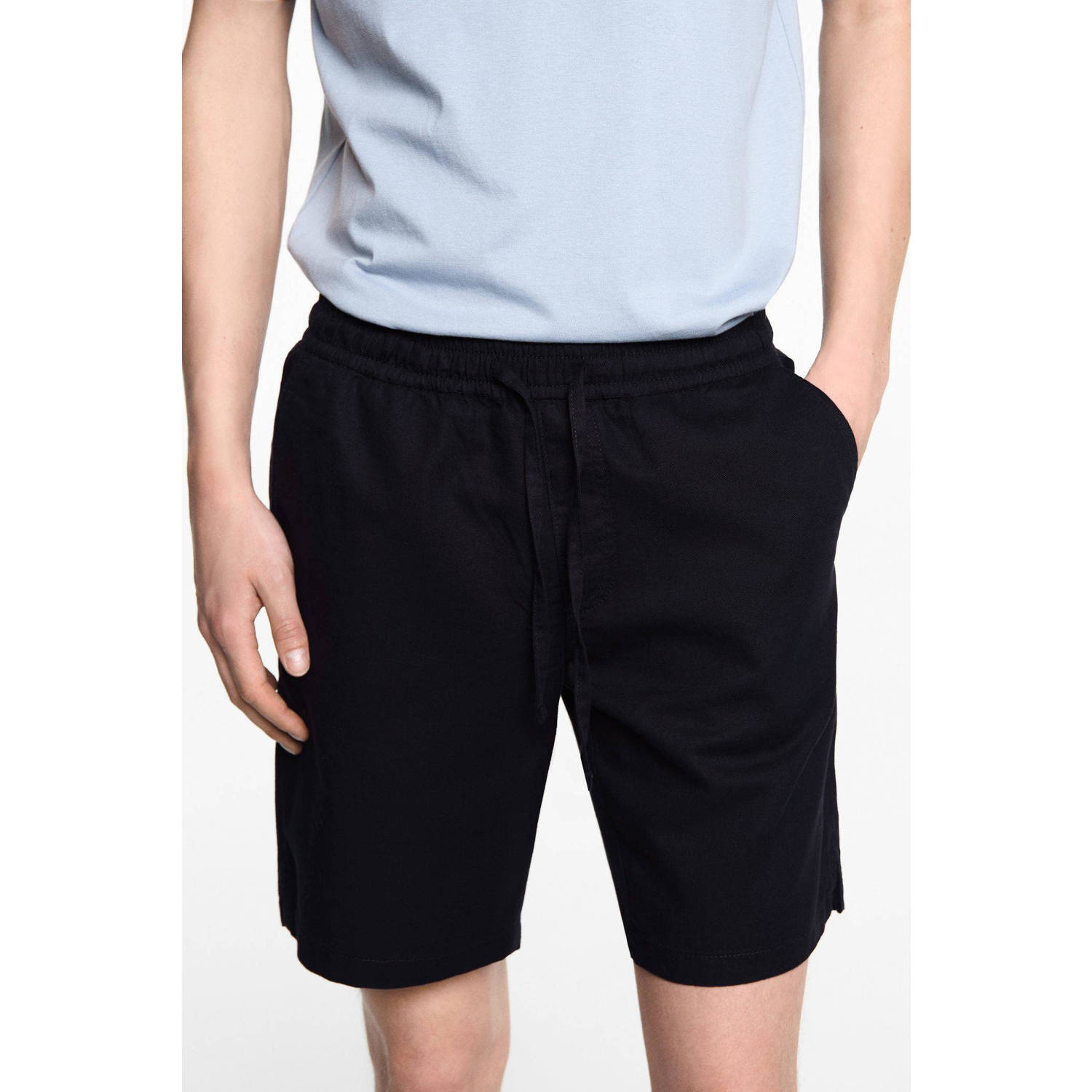 Mango Kids casual short donkerblauw