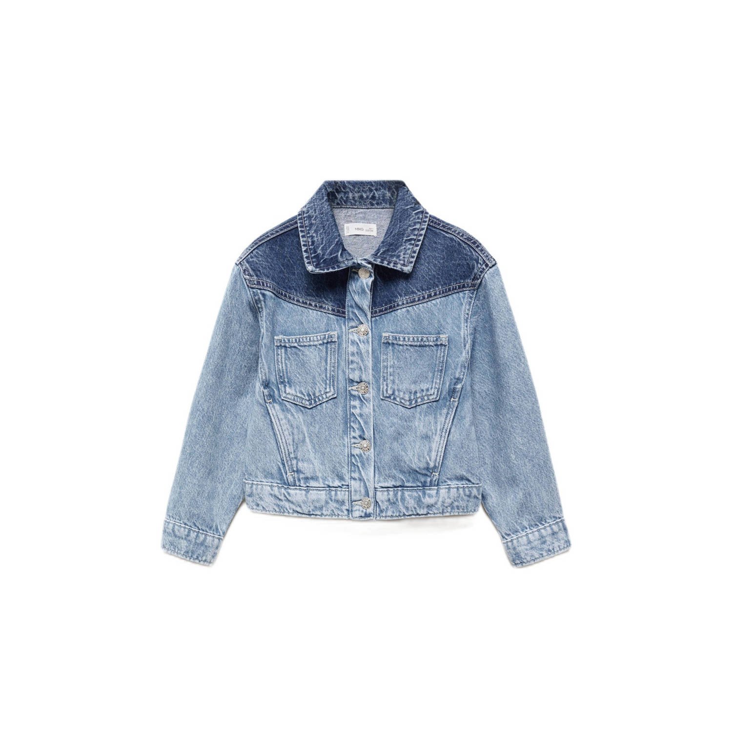 Mango Kids spijkerjas medium blue denim