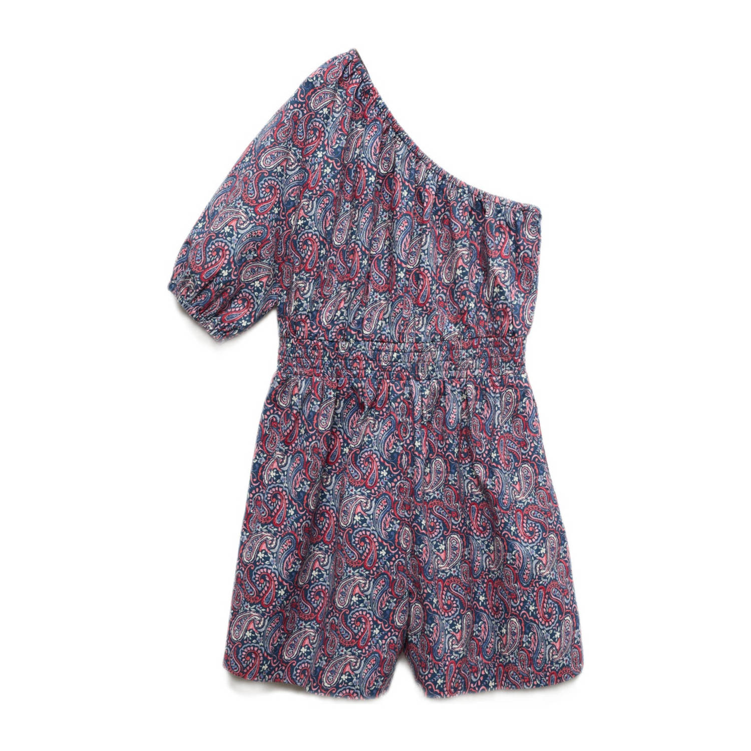 Mango Kids jumpsuit met all over print donkerblauw paars