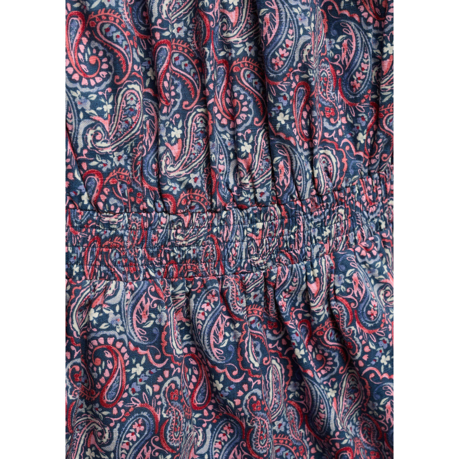 Mango Kids jumpsuit met all over print donkerblauw paars