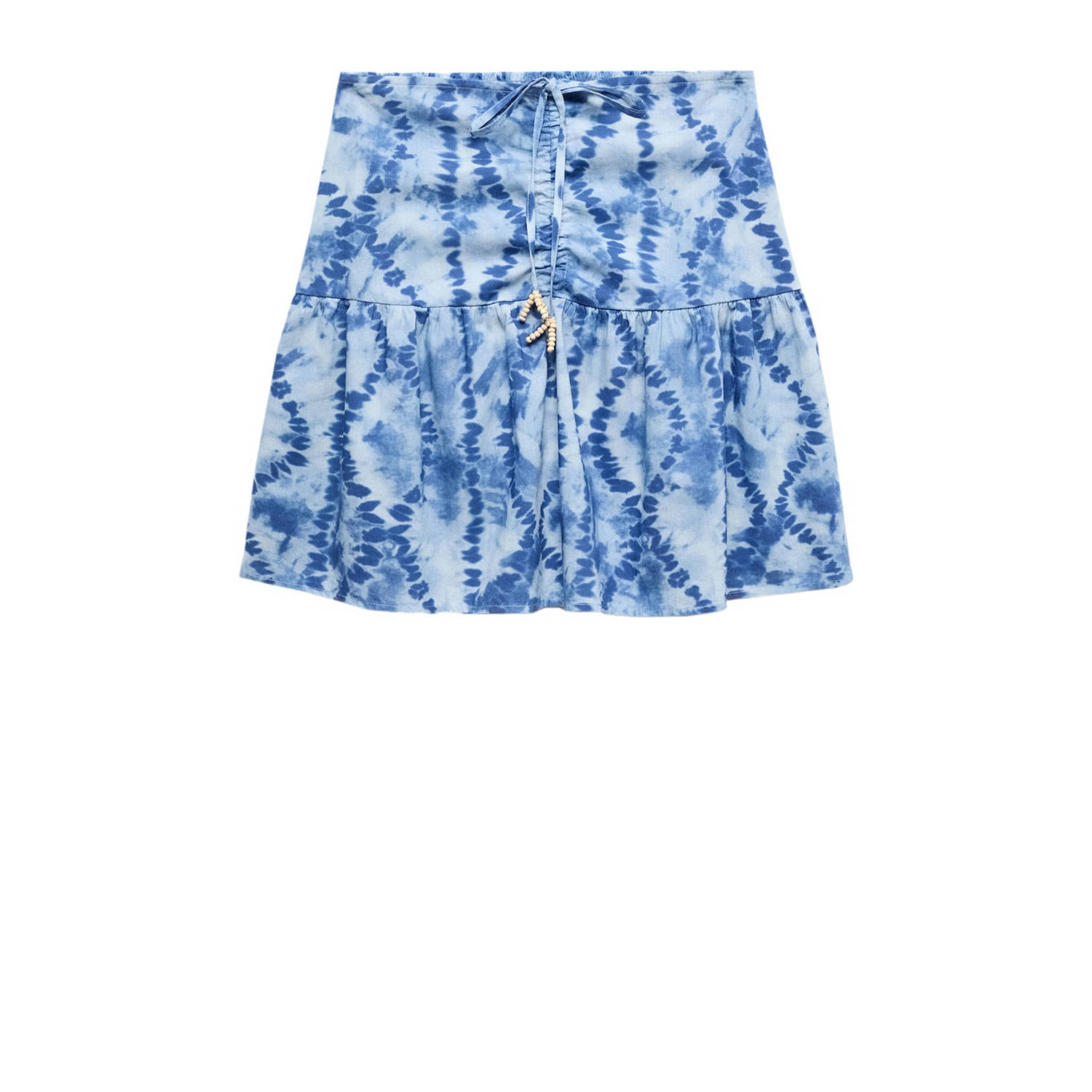 Mango Kids rok met all over print lichtblauw Meisjes Katoen All over print 152(XXS)
