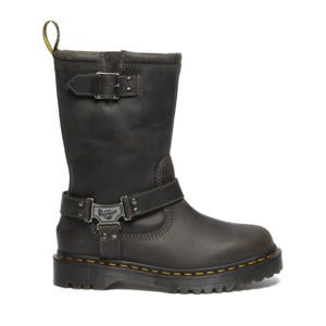Anistone Hi leren bikerboots grijs