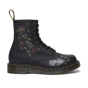 leren veterboots zwart