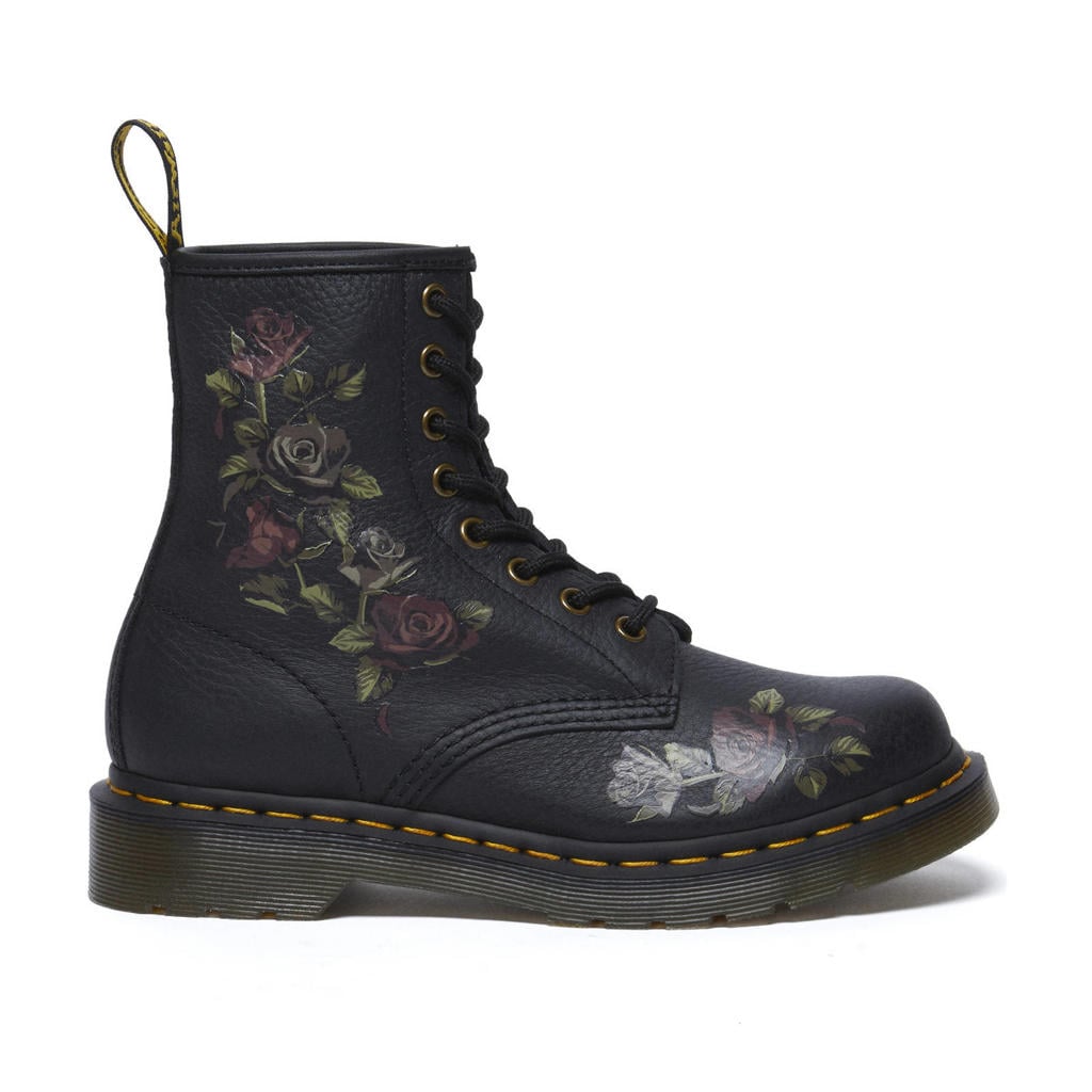 Zwarte dames Dr. Martens leren veterboots van leerl