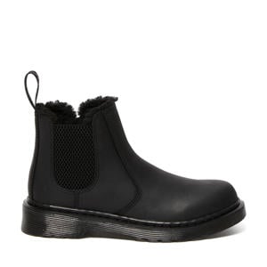 2976 Leonore Mono gevoerde leren enkelboots zwart