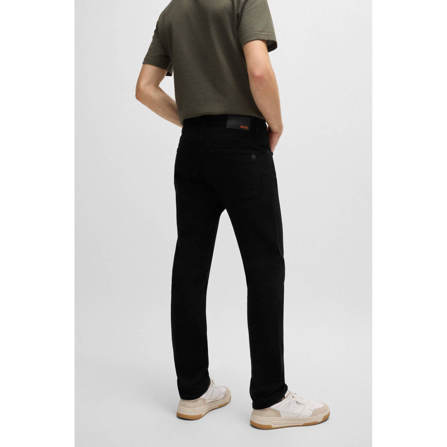 BOSS slim fit jeans DELAWARE BO zwart