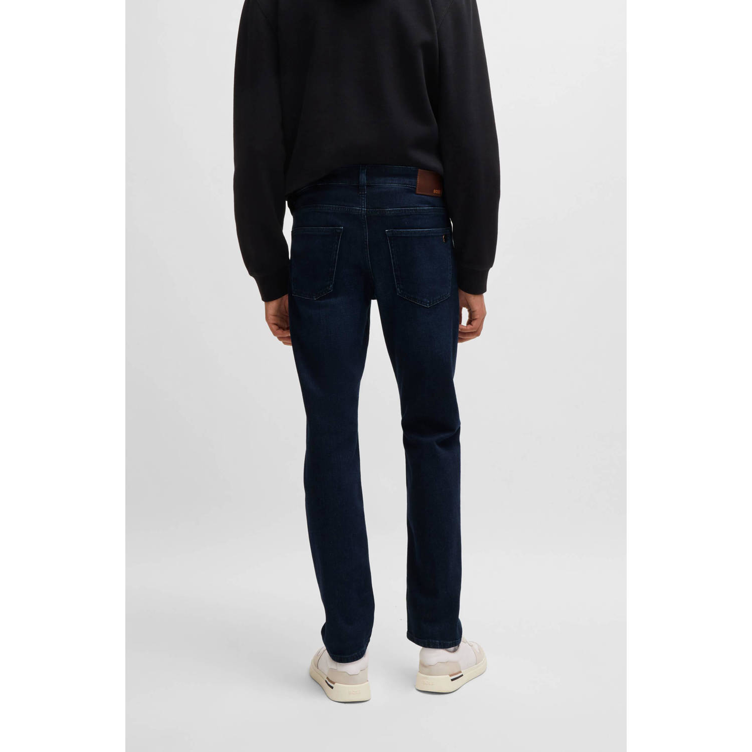 BOSS slim fit jeans DELAWARE BO donkerblauw