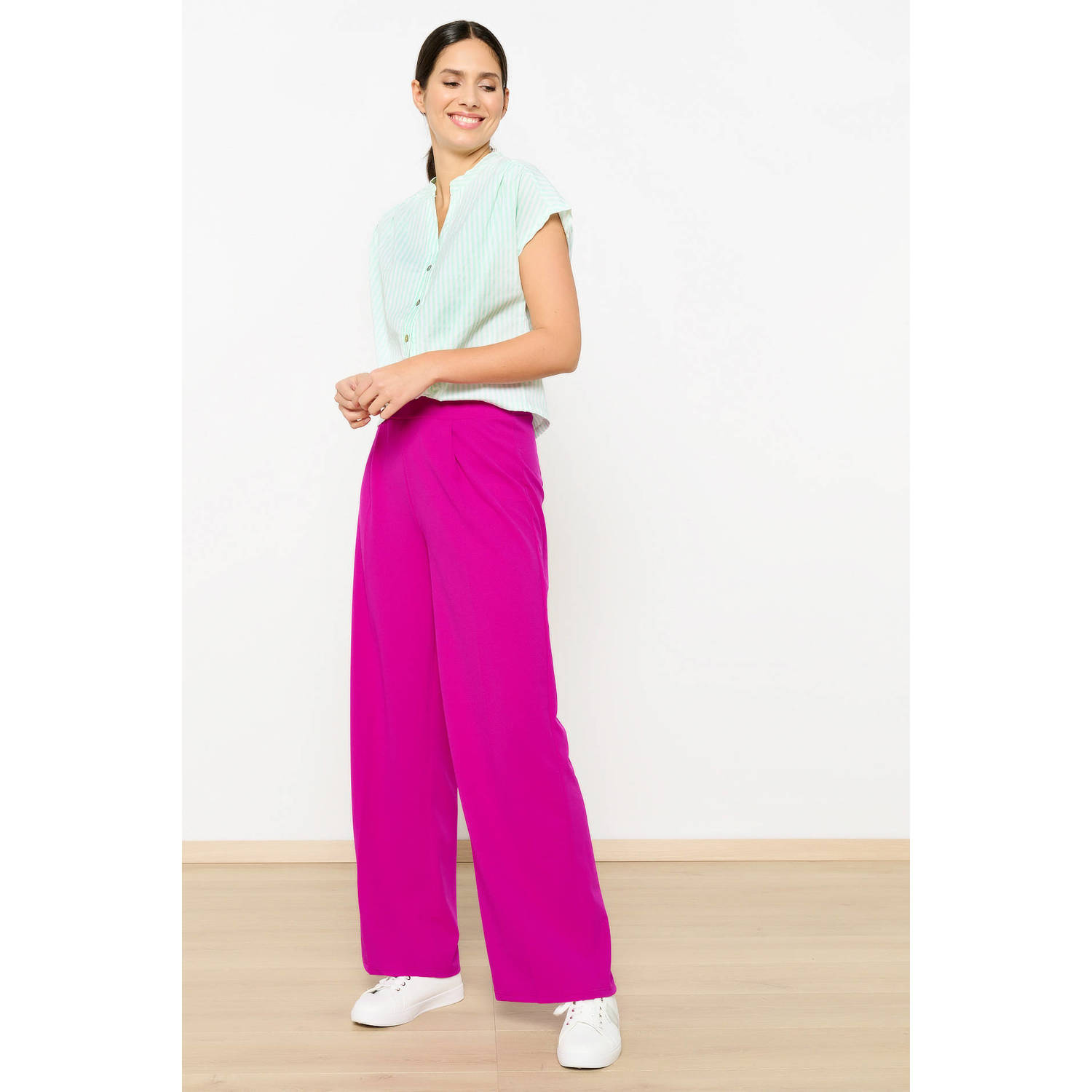 LOLALIZA high waist wide leg pantalon