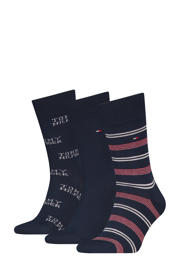 thumbnail: Tommy Hilfiger giftbox sokken - set van 3 donkerblauw