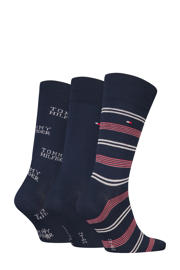 thumbnail: Tommy Hilfiger giftbox sokken - set van 3 donkerblauw