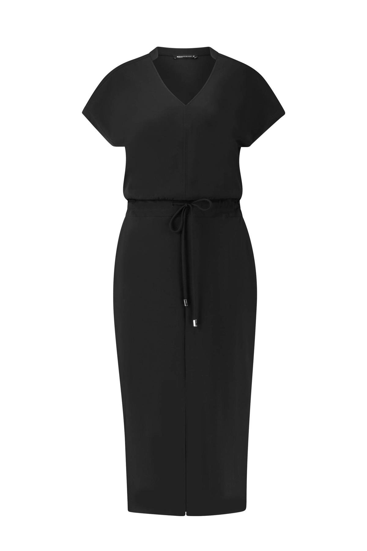 Expresso jurk zwart travelstof wehkamp