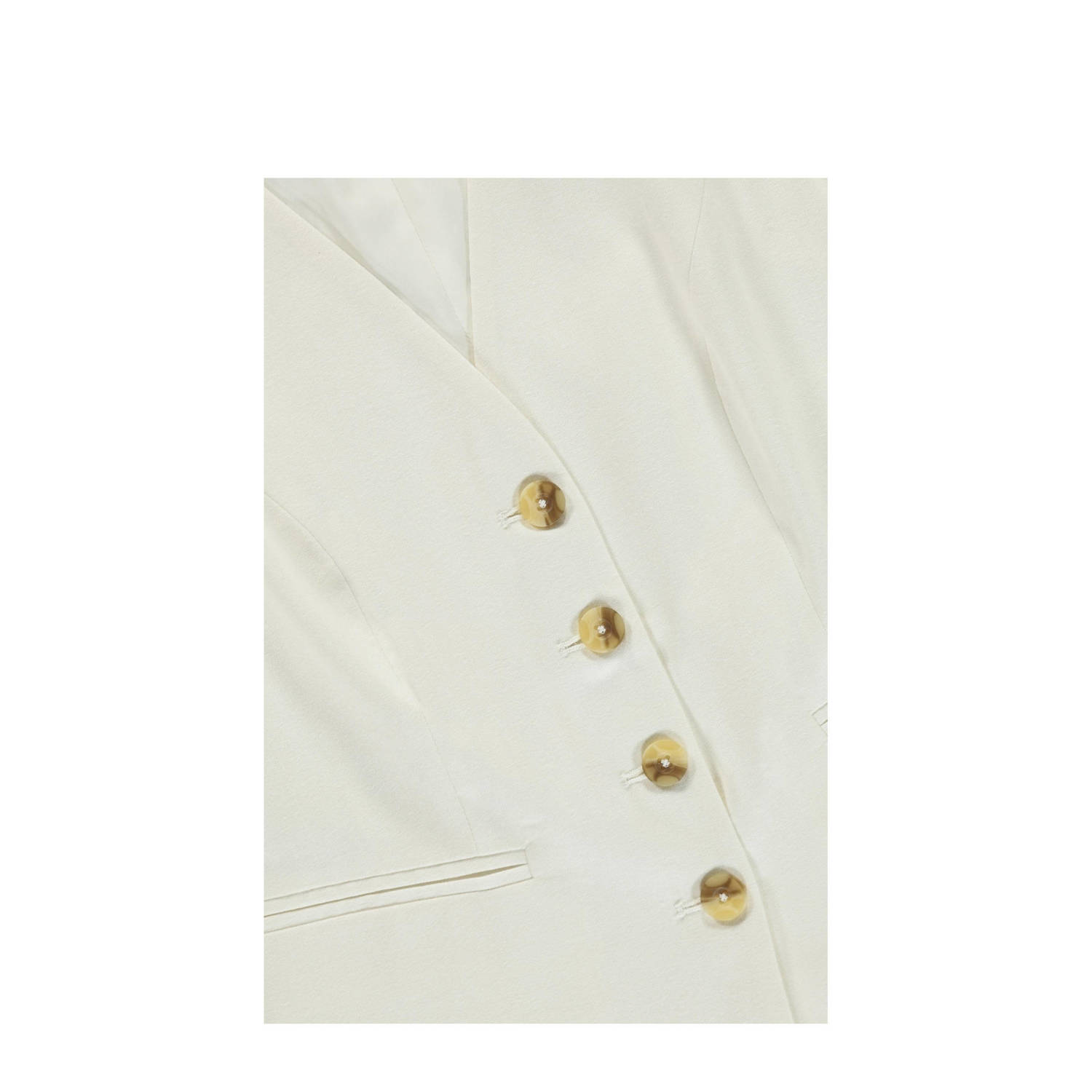 Expresso geweven gilet ecru