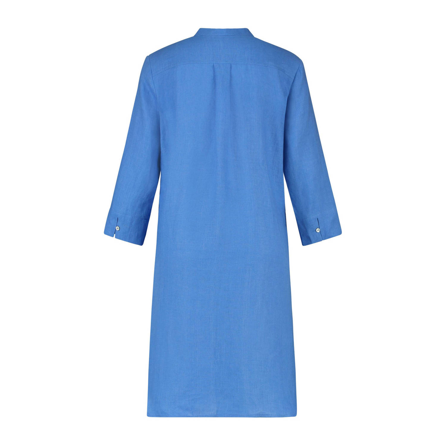Expresso linnen jurk blauw