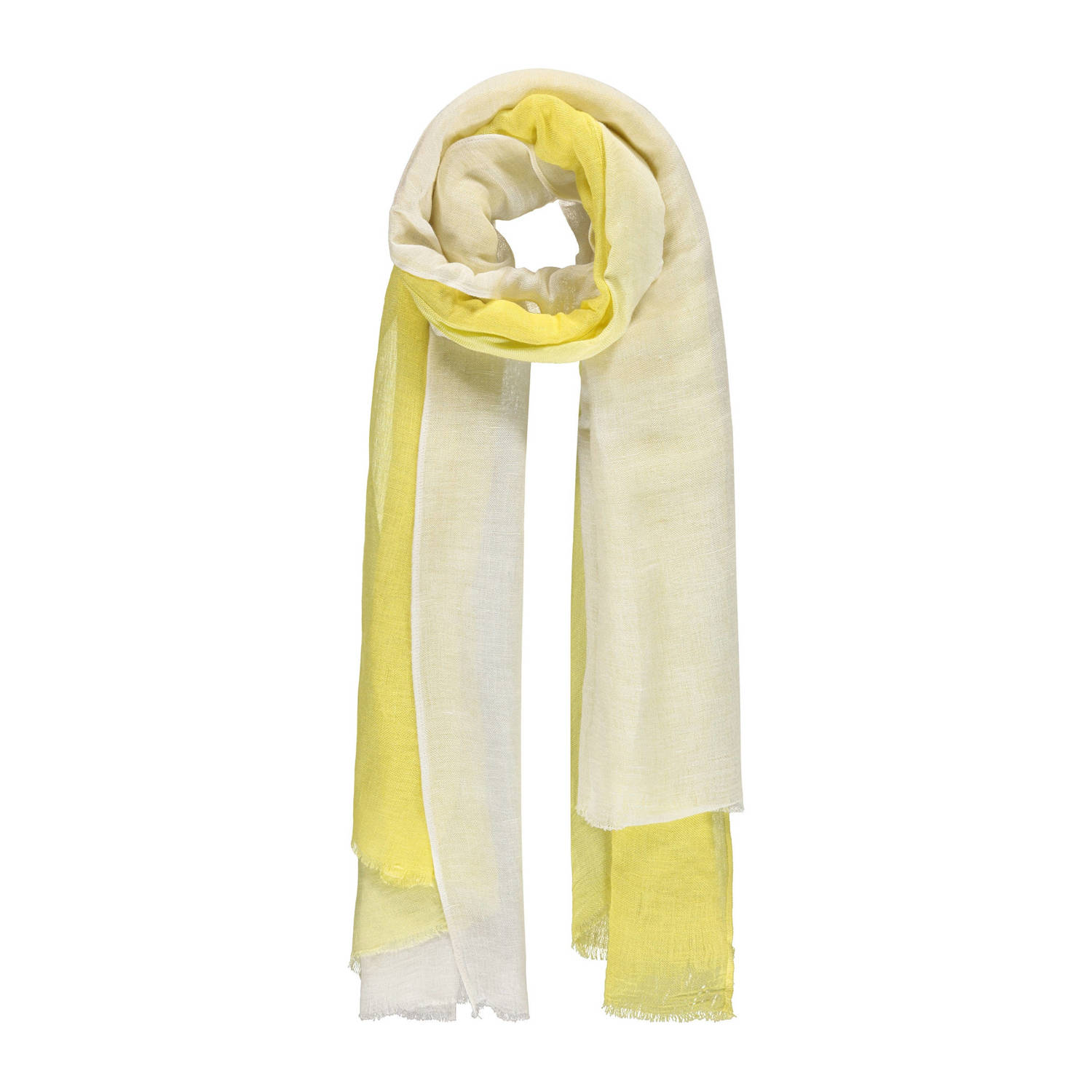 Expresso sjaal geel wit