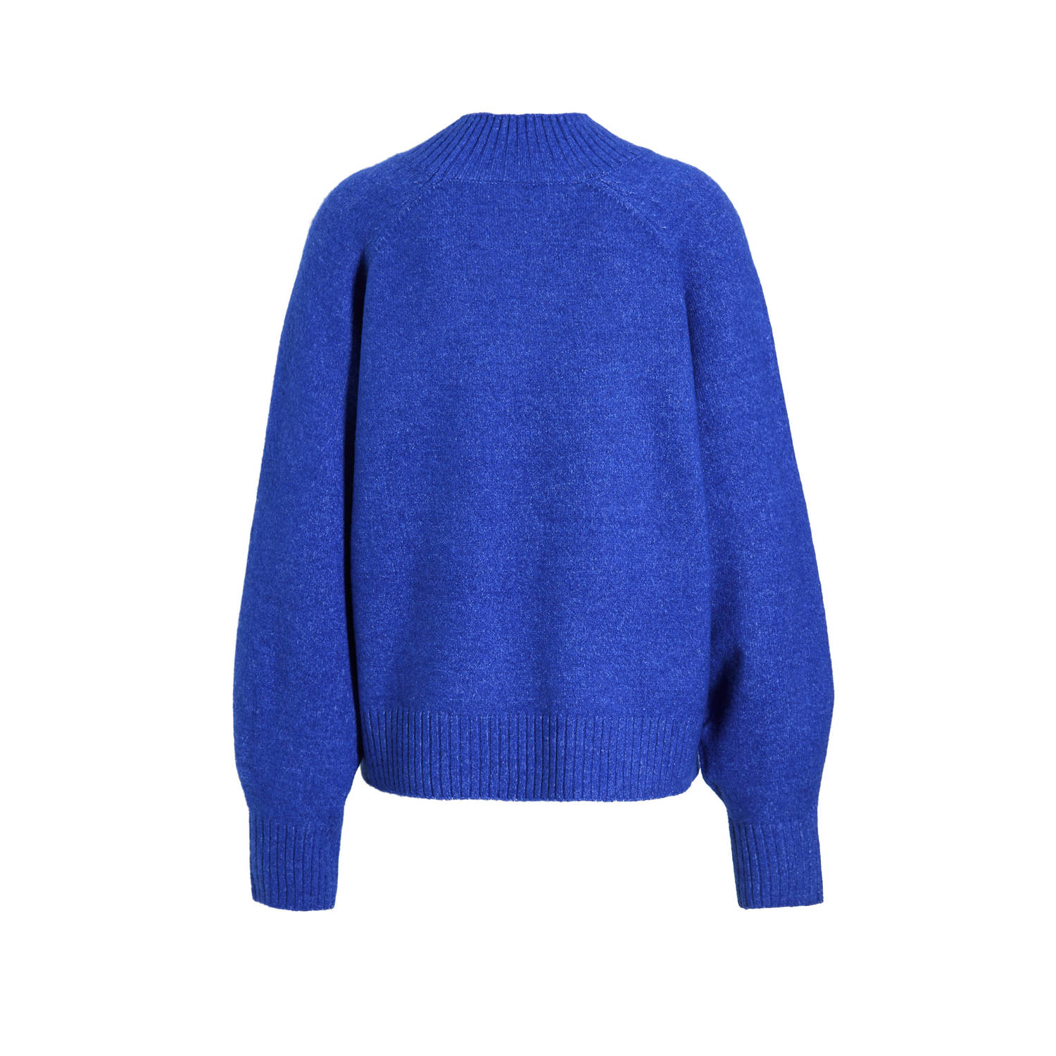 anytime trui met pofmouwen blauw