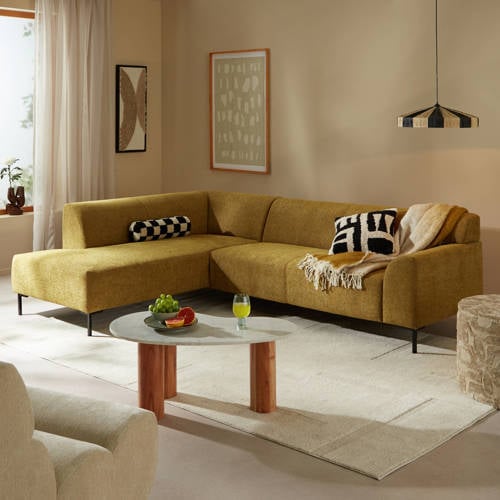 NOUS Living hoekbank links Matteo - Geel
