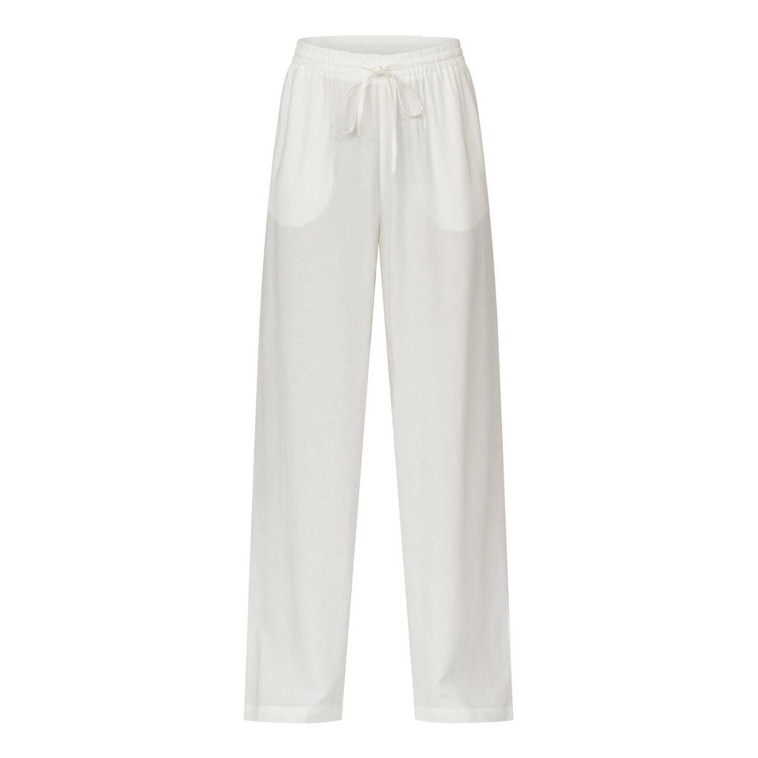 SisterS Point high waist wide leg pantalon wit