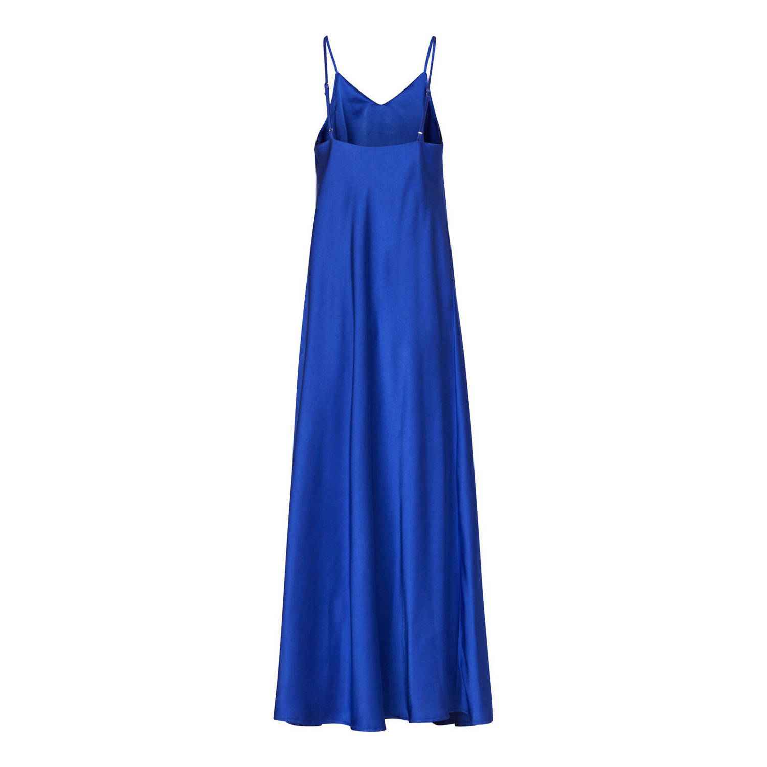 SisterS Point satijnen maxi jurk met open rug NOMA blauw