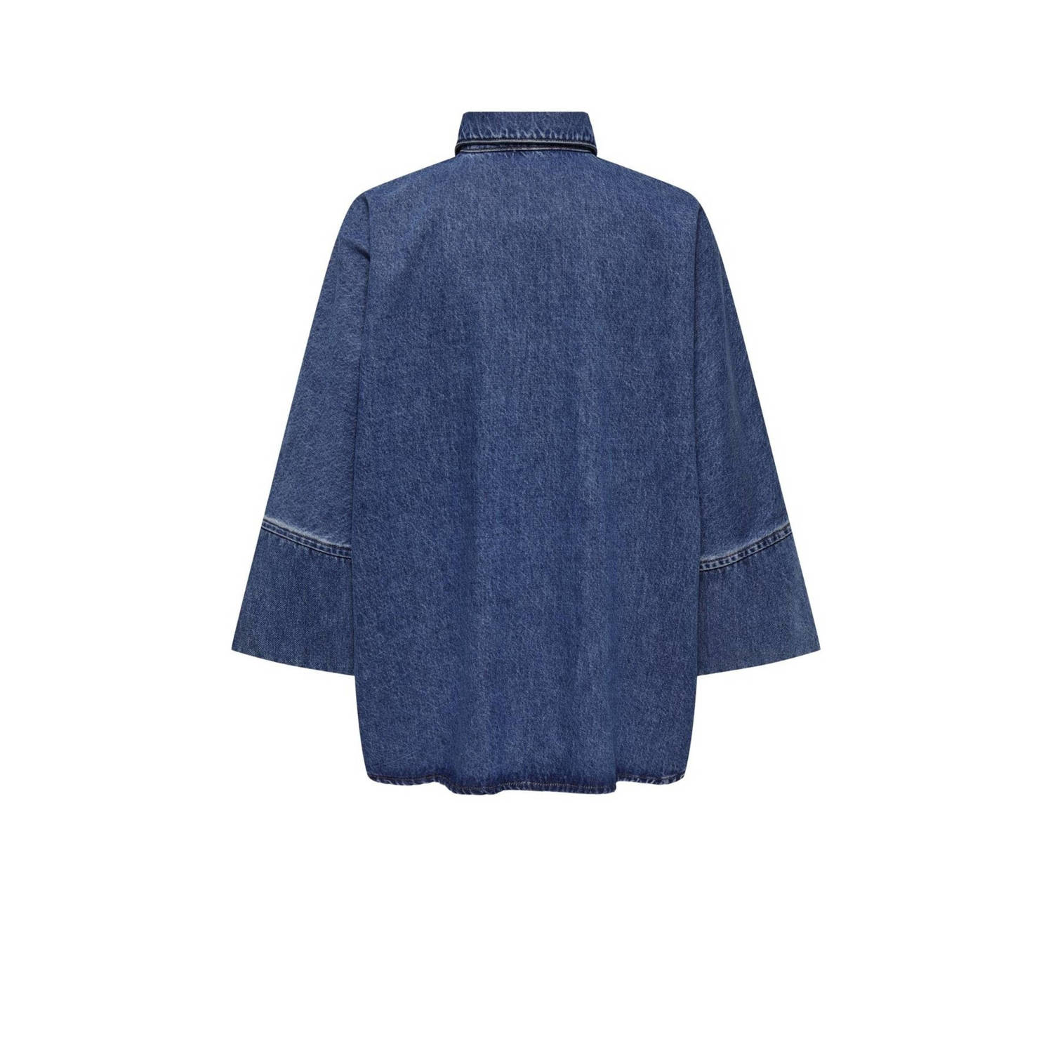 ONLY denim blouse medium blue denim
