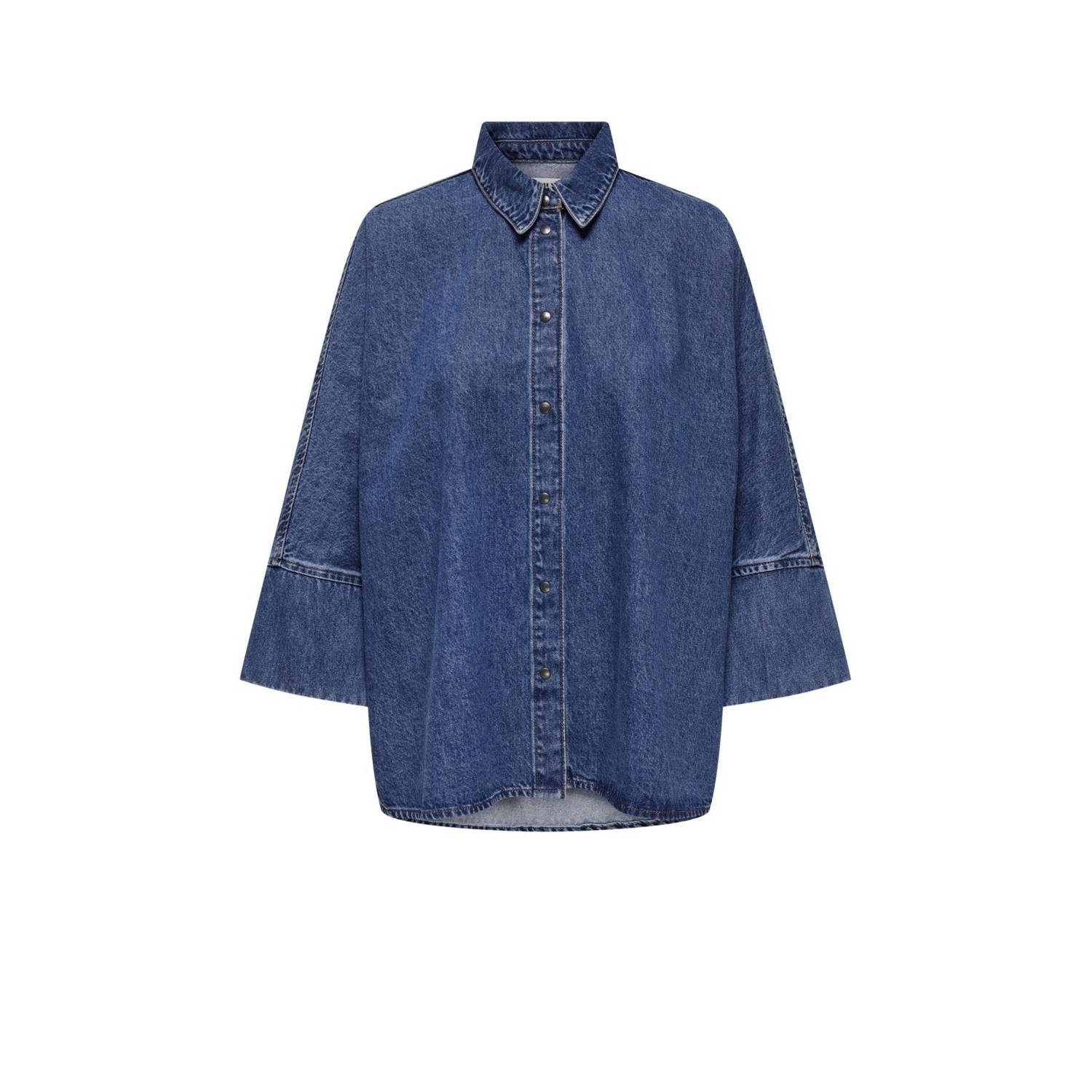 ONLY denim blouse medium blue denim