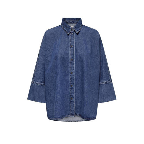 ONLY denim blouse medium blue denim afbeelding