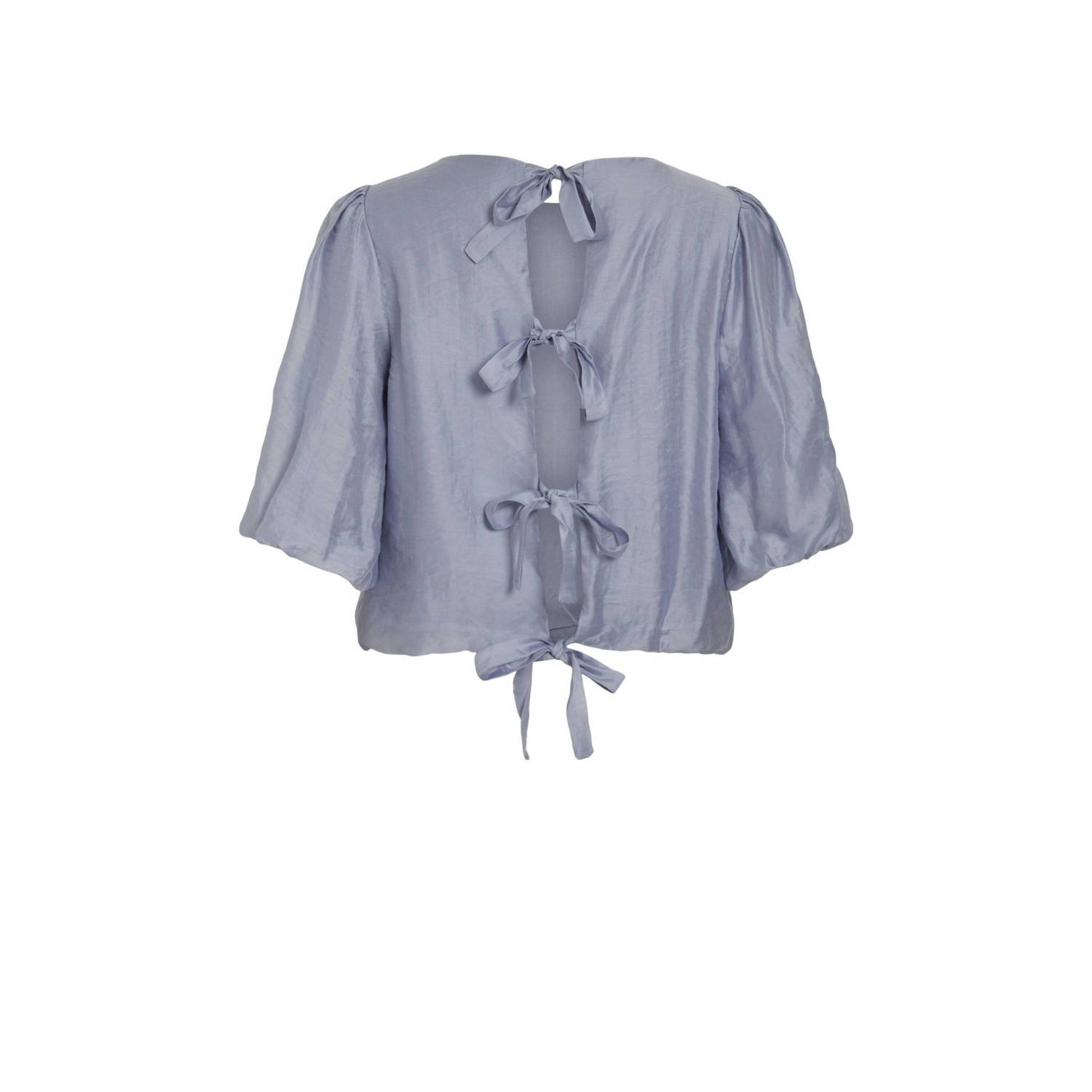 ROUGE EDIT blousetop VILYRA grijsblauw