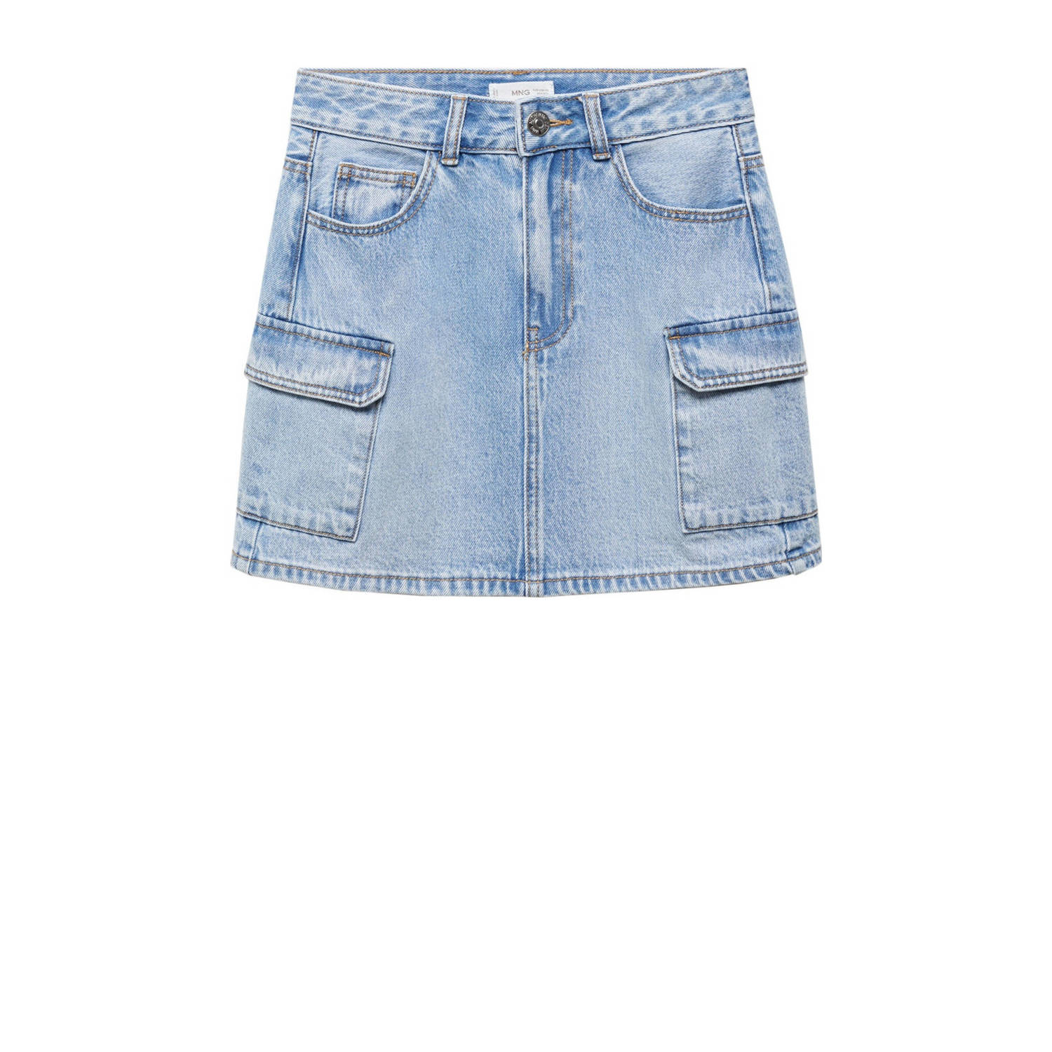 Mango Kids spijkerrok medium blue denim