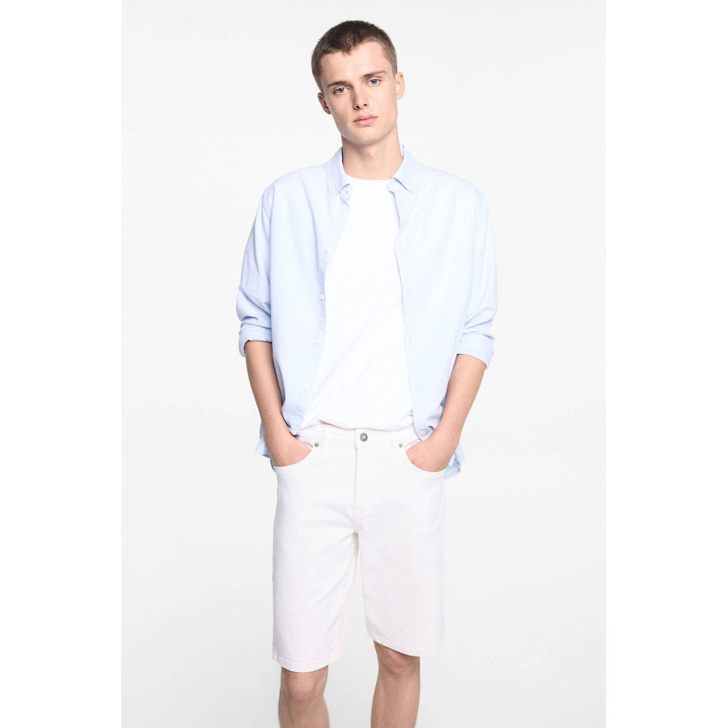 Mango Kids denim short wit