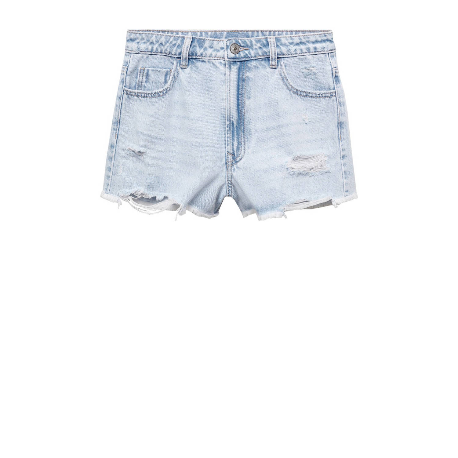 Mango Kids denim short light blue denim