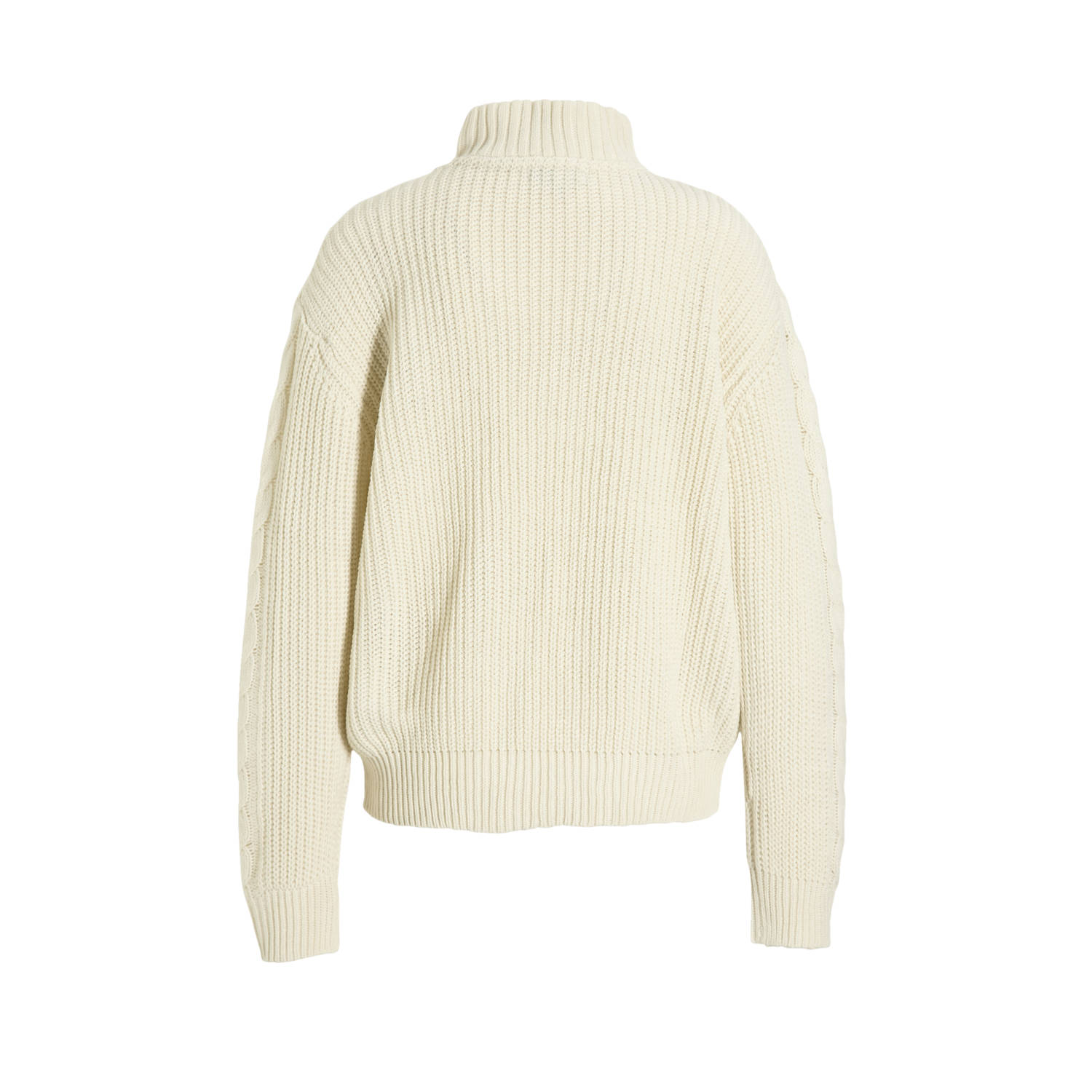 anytime gebreide schipperstrui beige