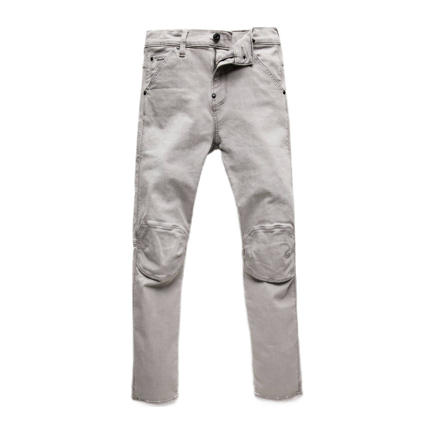 G-Star Raw slim fit jeans beach faded grey Grijs Jongens Stretchdenim 152