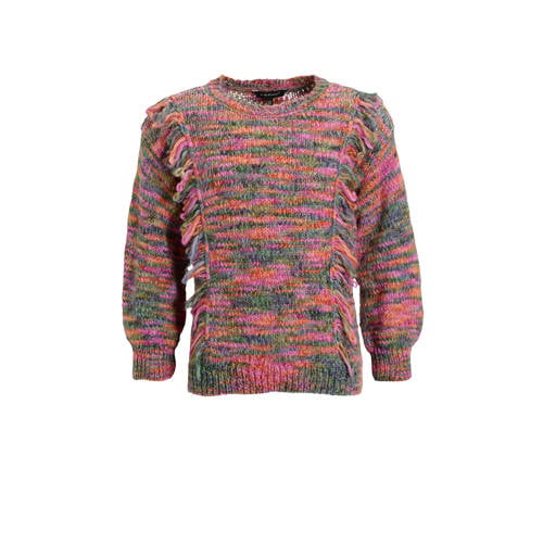 Me & My Monkey gebreide trui Raisa multi roze afbeelding