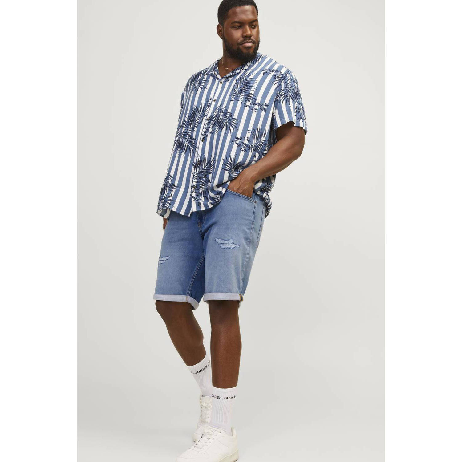 JACK & JONES PLUS SIZE regular fit short Plus Size blauw