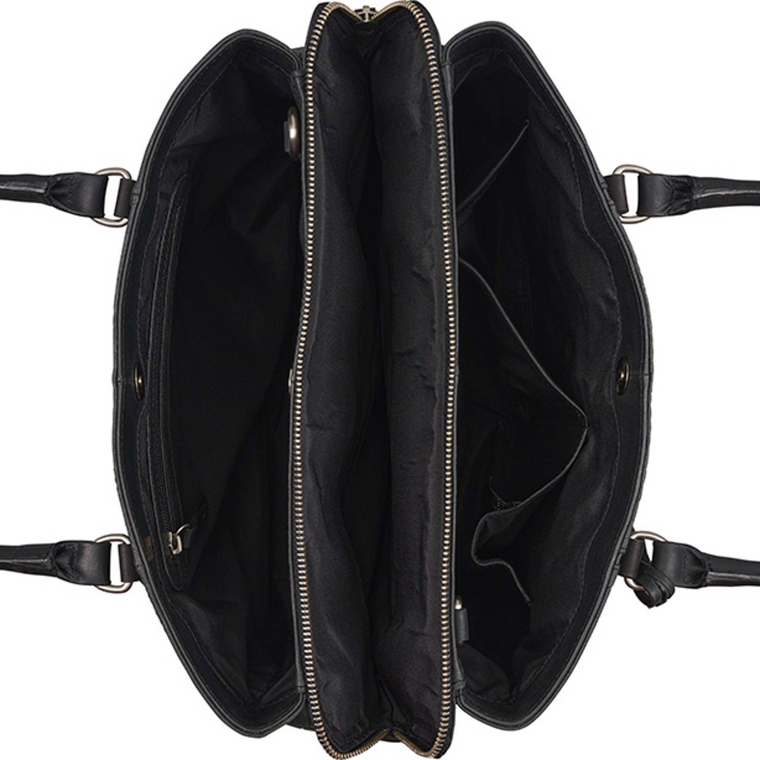 BURKELY leren handtas Cool Colbie met crocoprint zwart