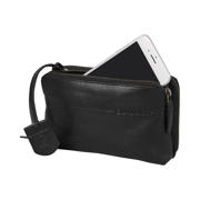 thumbnail: BURKELY leren mini crossbody tas Natural Norah zwart