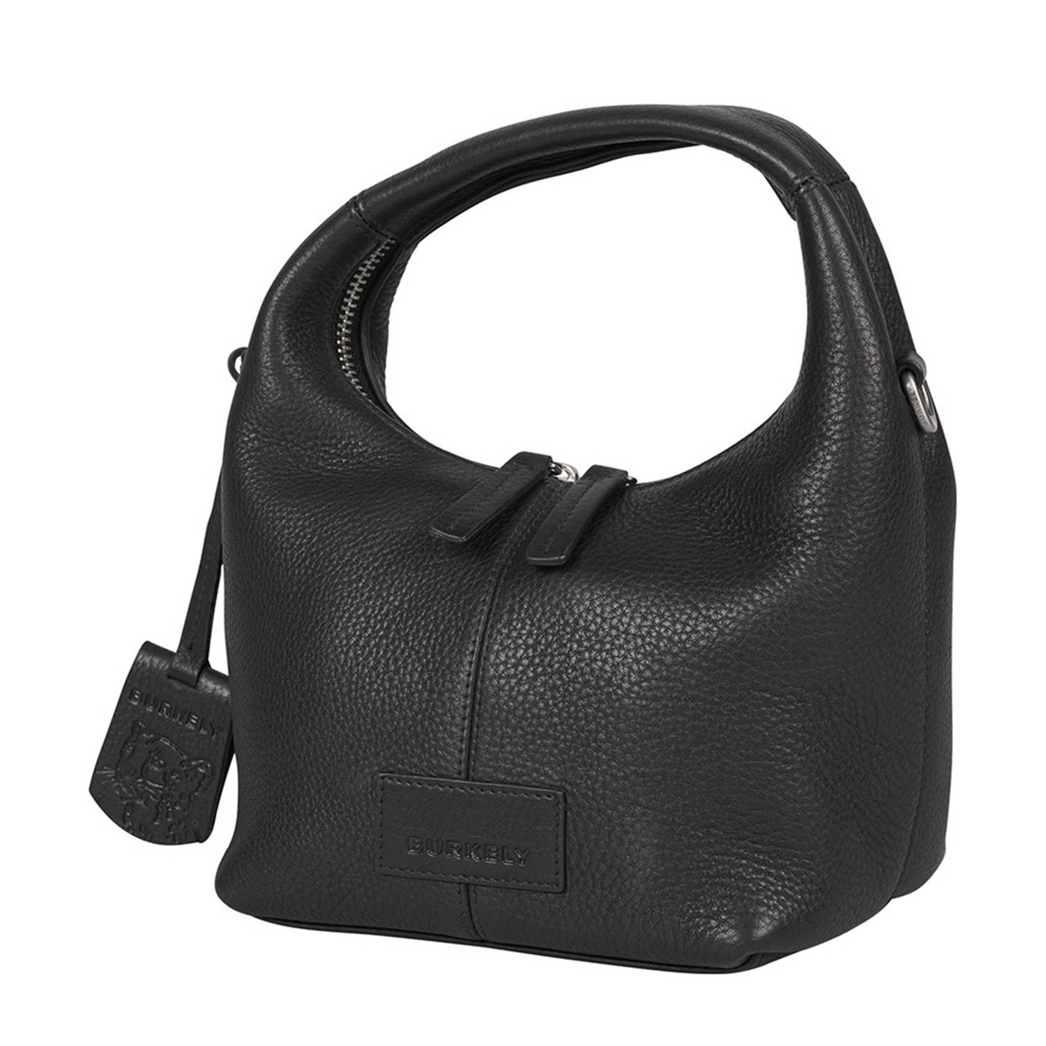 BURKELY leren crossbody tas Soft Skylar Ravioli zwart