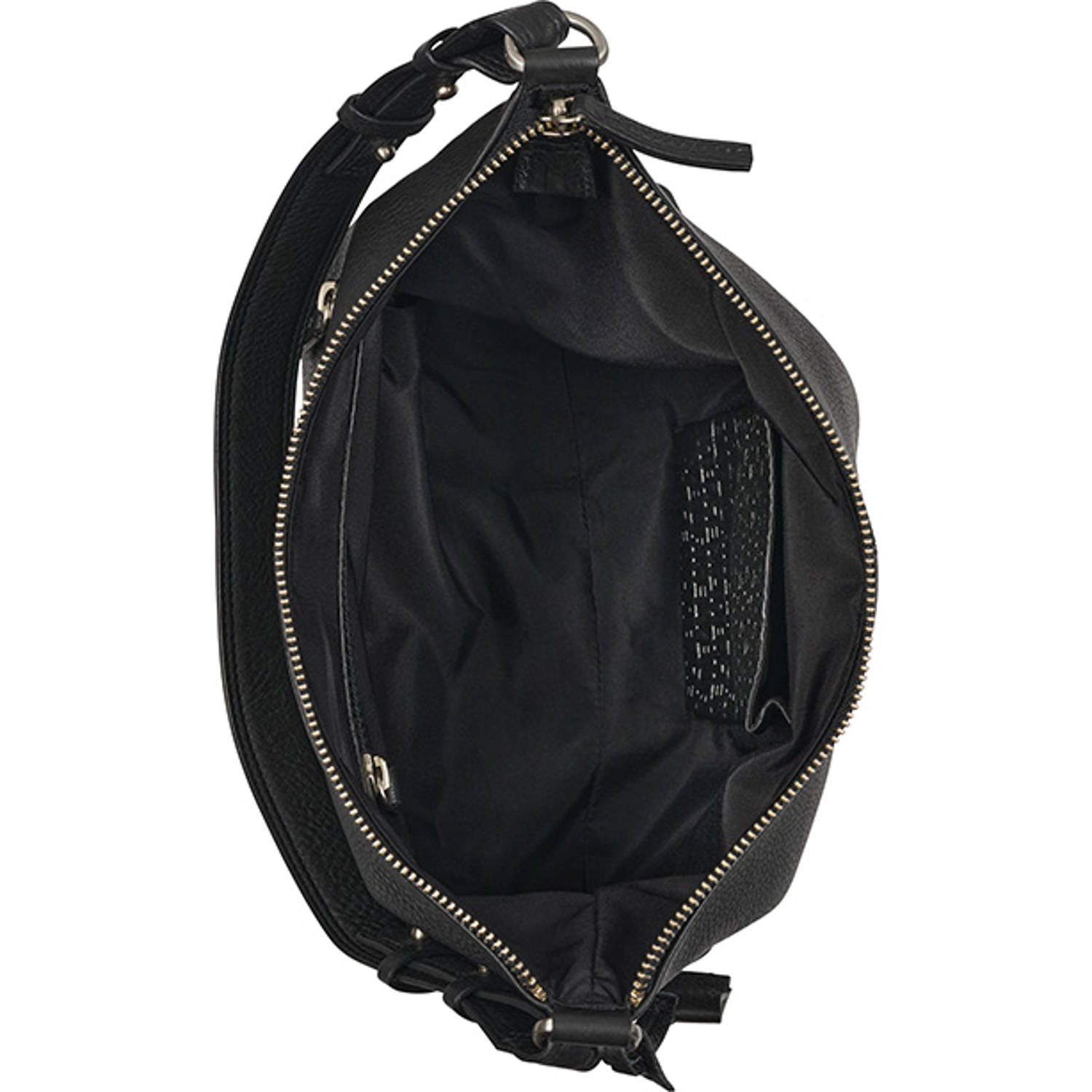BURKELY leren crossbody tas Soft Skylar zwart