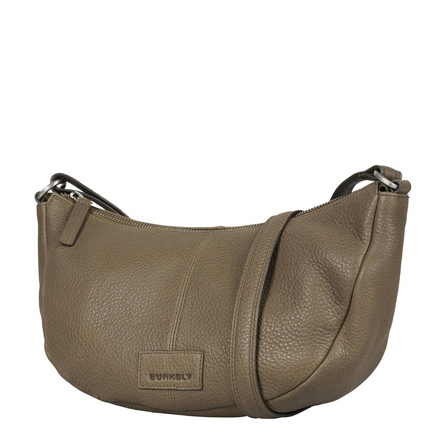BURKELY leren crossbody tas Soft Skylar taupe