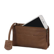 thumbnail: BURKELY leren mini crossbody tas Natural Norah cognac