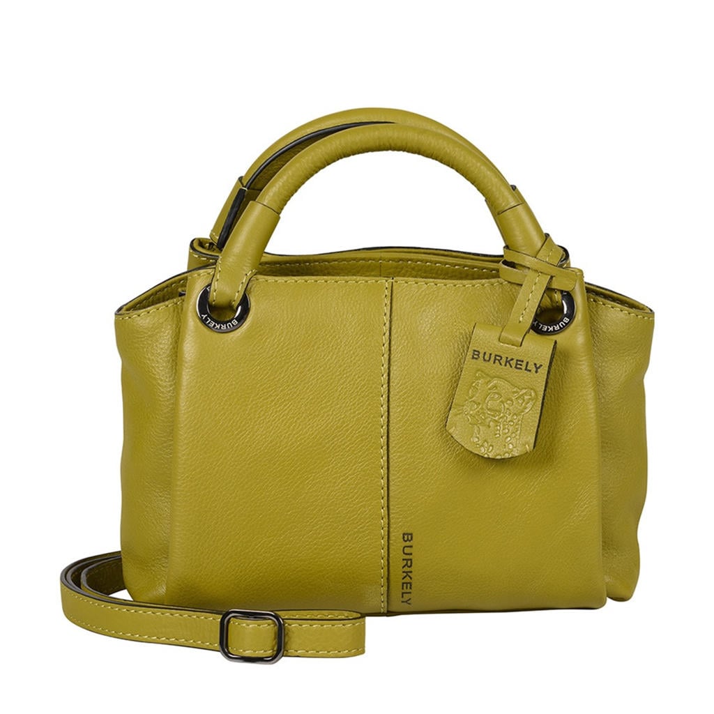 BURKELY leren mini handtas Radiant Raeven groen