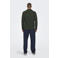 ONLY & SONS regular overshirt donkergroen