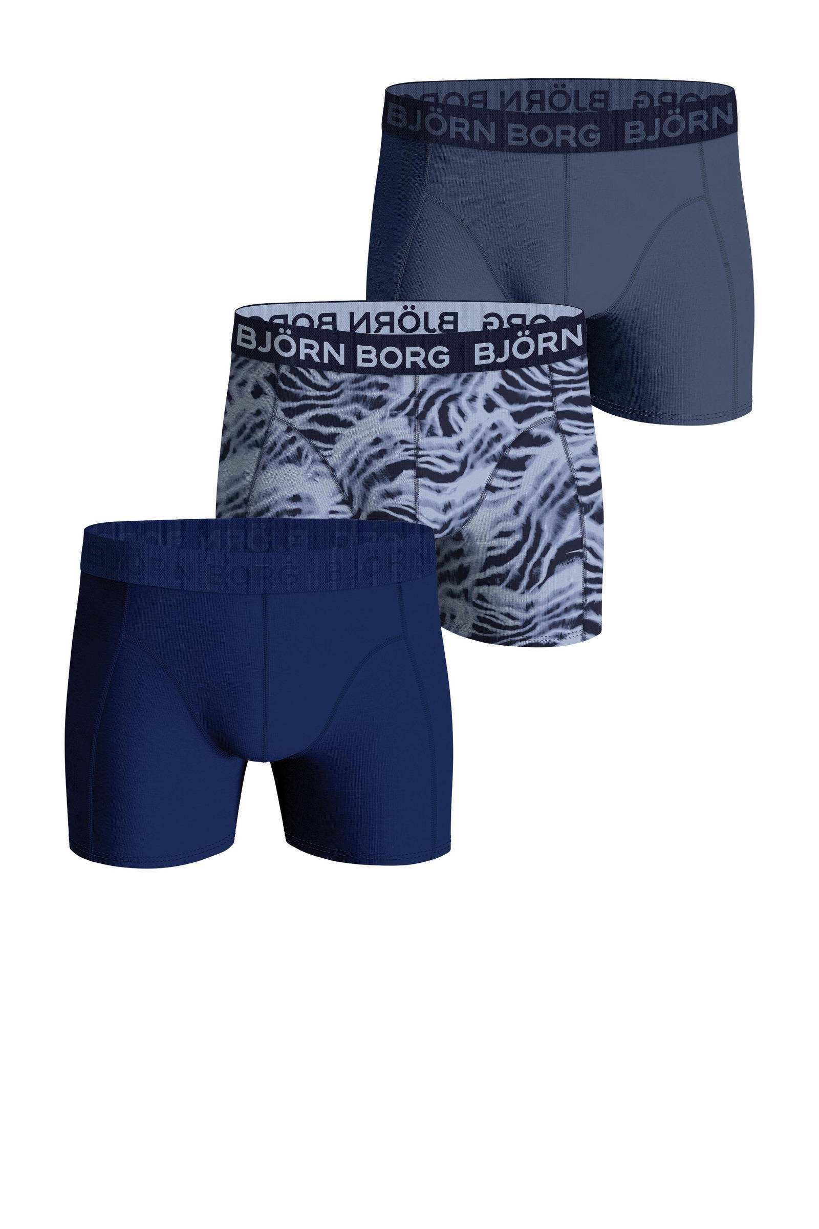 Bjorn Borg boxershort CORE set van 3 blauw wehkamp