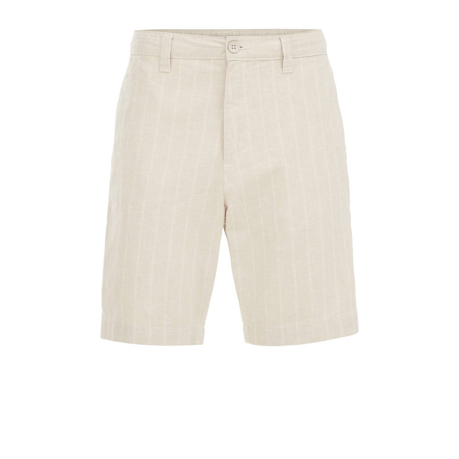 WE Fashion gestreepte relaxed short sand