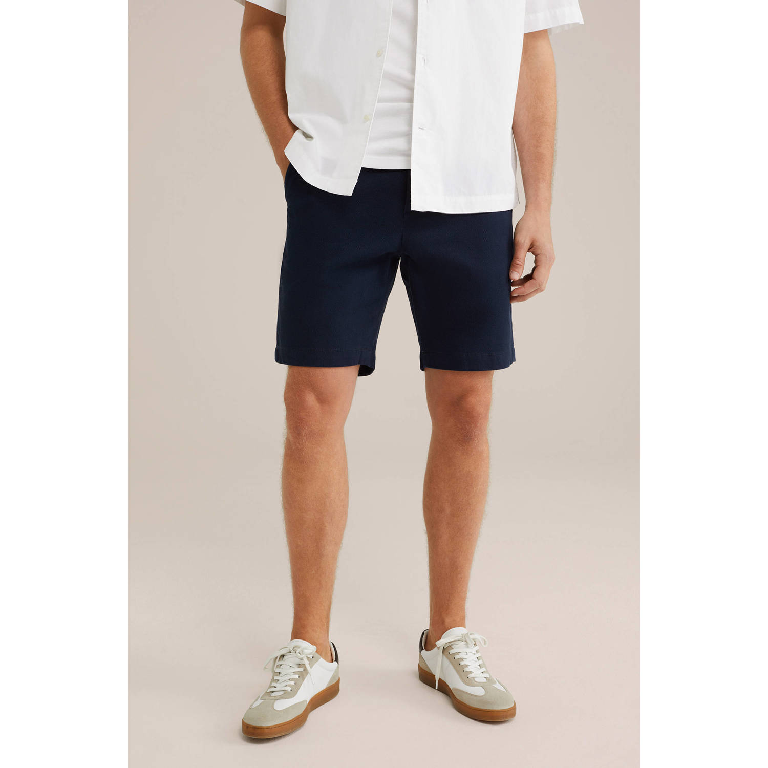 WE Fashion regular fit short heavy blue
