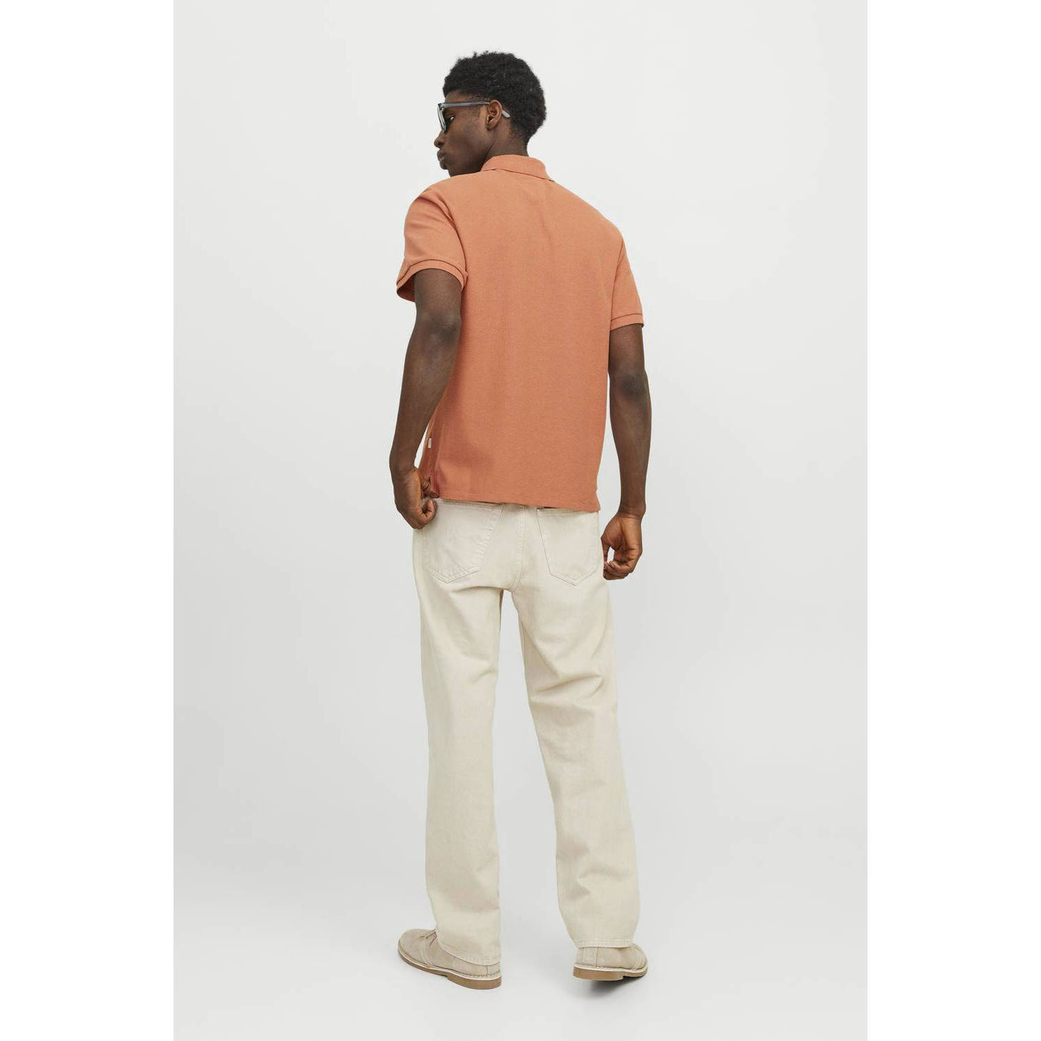 JACK & JONES PREMIUM polo JPRCCJOHNNY met logo sunburn