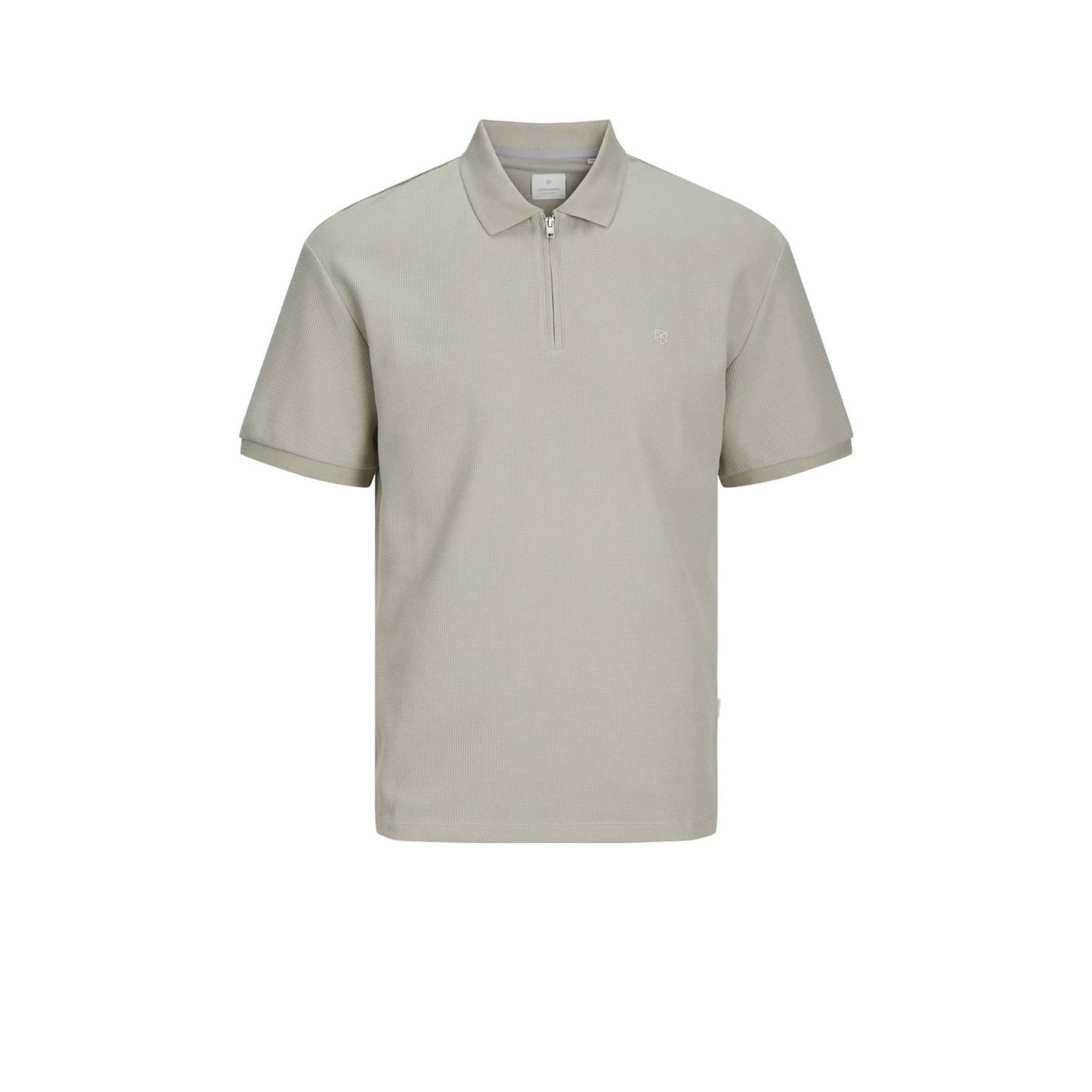 JACK & JONES PREMIUM polo JPRCCJOHNNY met logo abbey stone