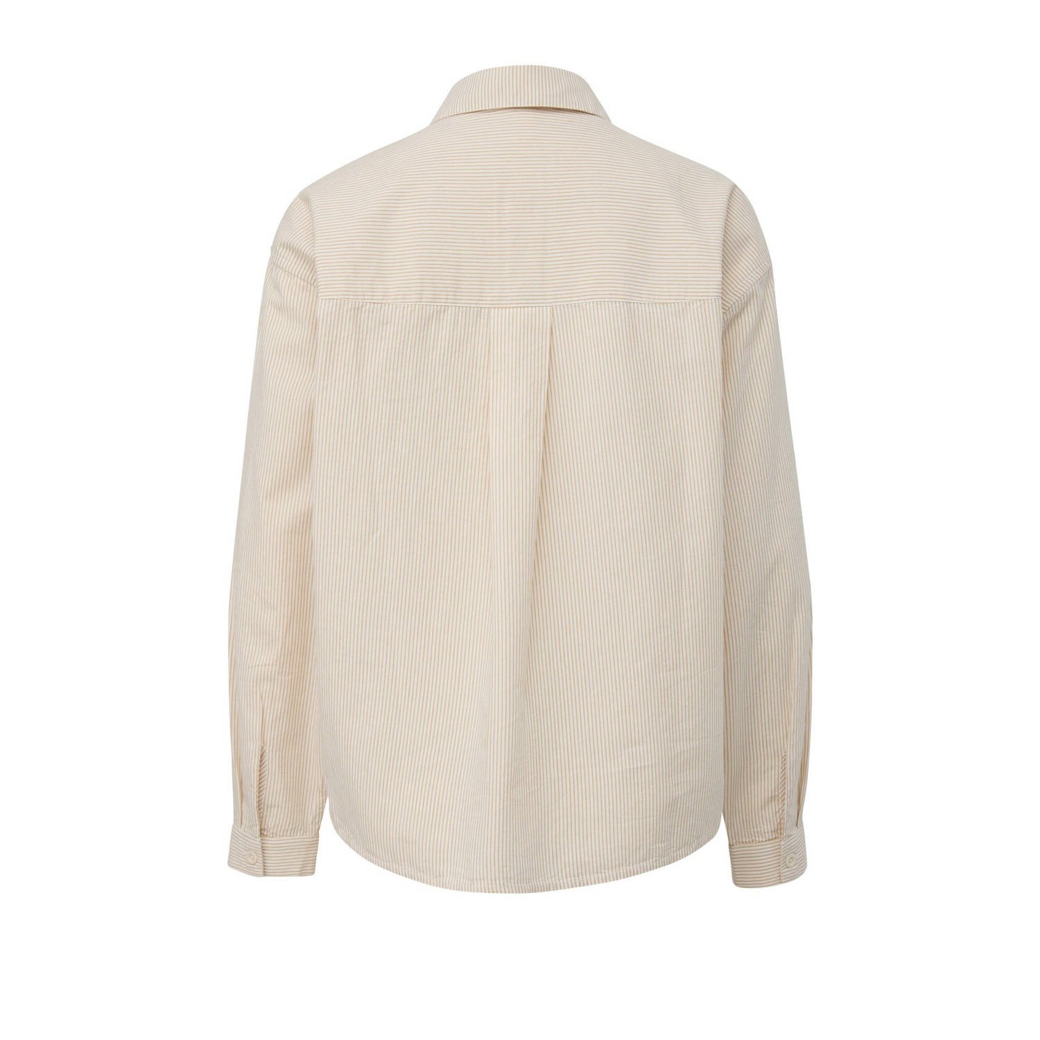 Q S by s.Oliver gestreepte blouse beige ecru