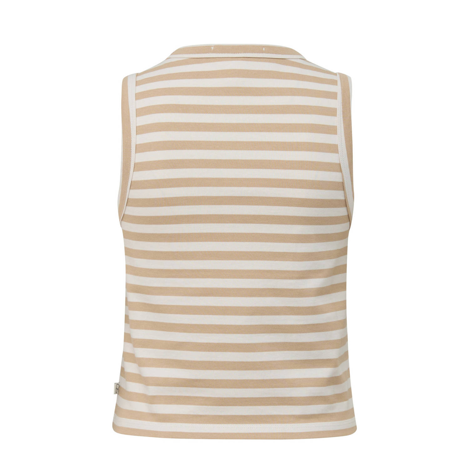 Q S by s.Oliver gestreepte top beige wit